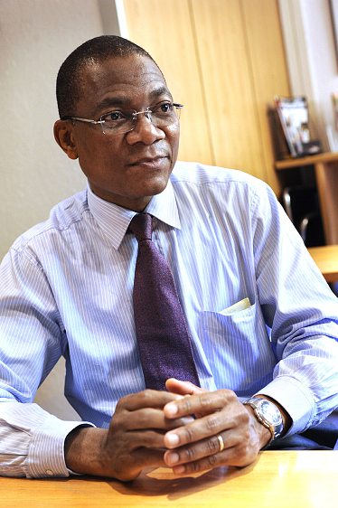 Bruno Koné, Ivorian Minister of Construction and Town Planning. VINCENTFOURNIER/JEUNE AFRIQUE-REA