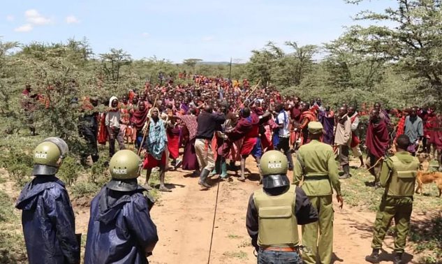 Demonstrations against the eviction turned violent in Loliondo in June 2022. ©