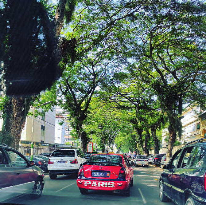 Le Plateau. It is the beating heart and business district of Abidjan, a bustling hive of company headquarters, business lunches and tree-lined avenues at the foot of tall towers. Also famous for its traffic jams and dodgy red taxis that look like they cheat death on a daily basis. ZYAD LIMAM