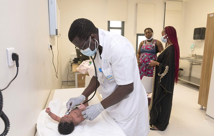 A consultation at the Bingerville Mother and Child Hospital. NABIL ZORKOT