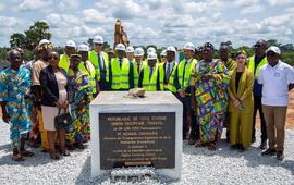 Togolese President Faure Gnassingbé laid the foundation stone of the future Center for Agricultural Services on June 9 in Kpalimé (Plateau-West region).