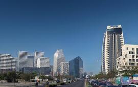 The modern skyline of Casablanca Finance City, the business district. MOROCKO/SHUTTERSTOCK