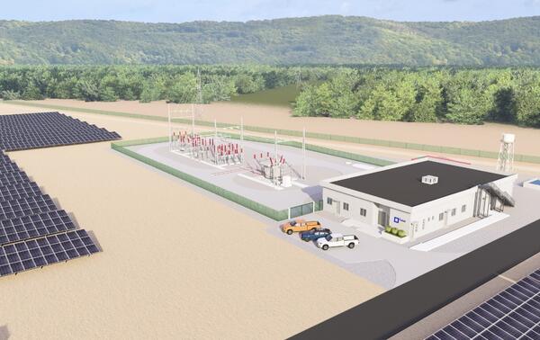3D model of the Ferké Solar solar power plant/PFO Africa.