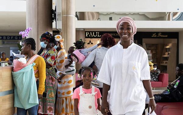 At the Dominique Ouattara Mother and Child Hospital in Bingerville. NABIL ZORKOT