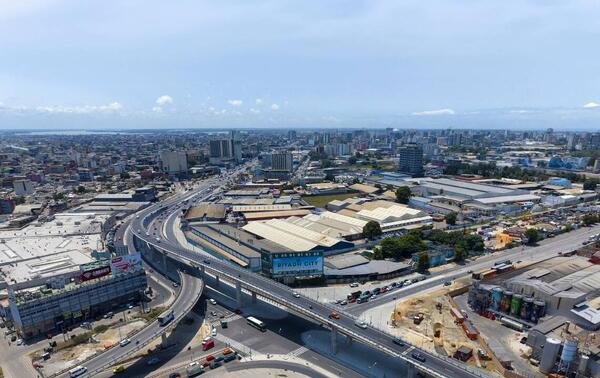 The Solibra interchange in downtown Abidjan, inaugurated on 30 August 2024. NABIL ZORKOT