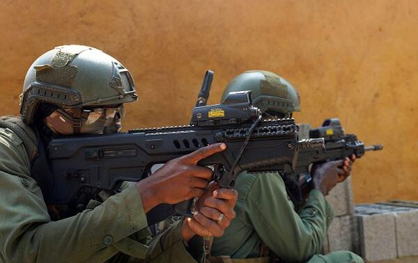In February 2022, not far from Abidjan, special forces commandos trained during the Flintlock military exercise. ALAMY