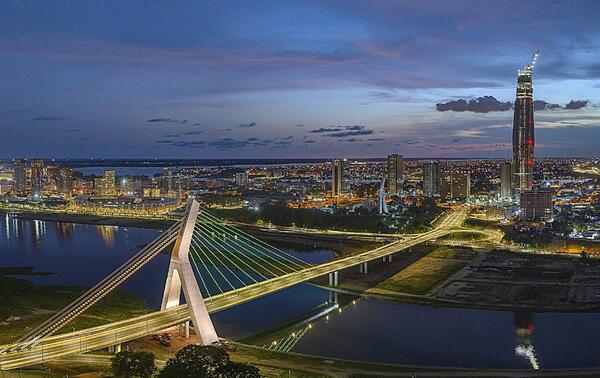 The ADO bridge and Tower F, a new iconic image of Babi. NABIL ZORKOT
