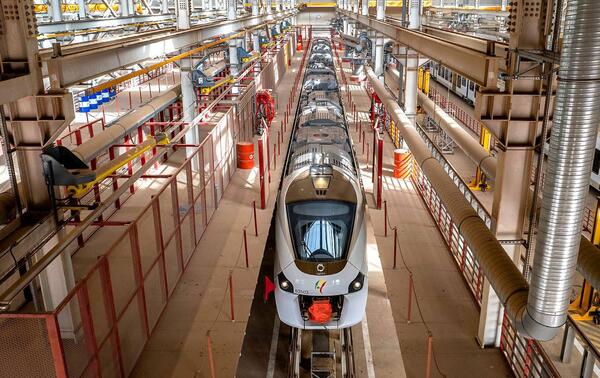 The Dakar TER rolling stock maintenance (RSM) site in Colobane. SYLVAIN CHERKAOUI FOR JA