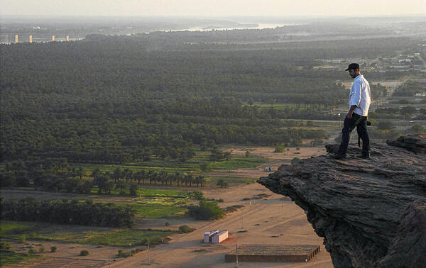 On Gebel Barkal hill in Sudan. The Nile in the background. DAVID RULL