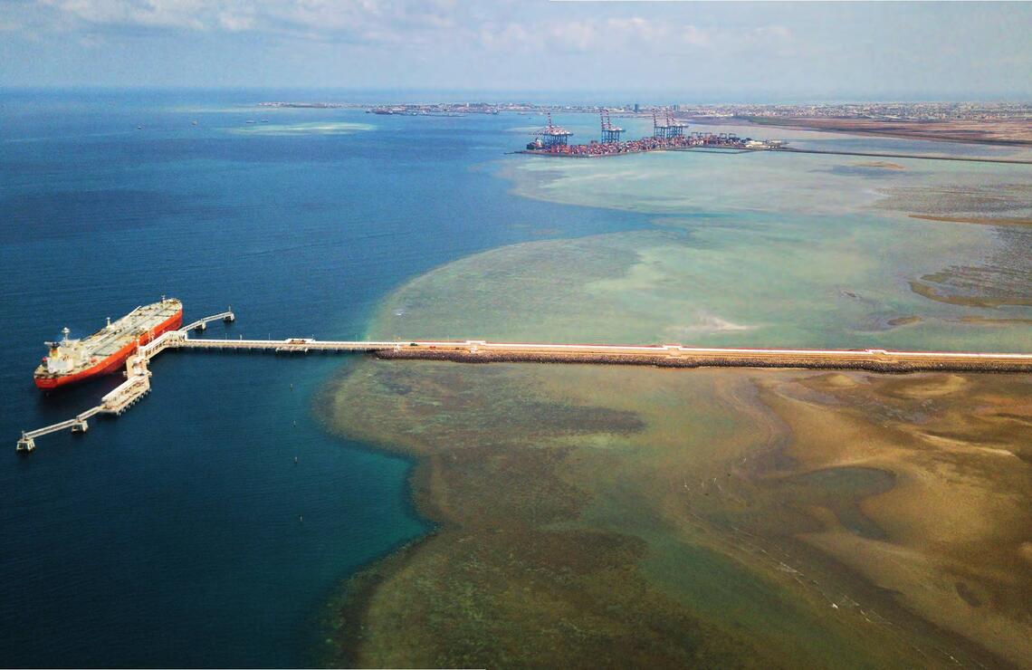 The Doraleh oil terminal. PATRICK ROBERT