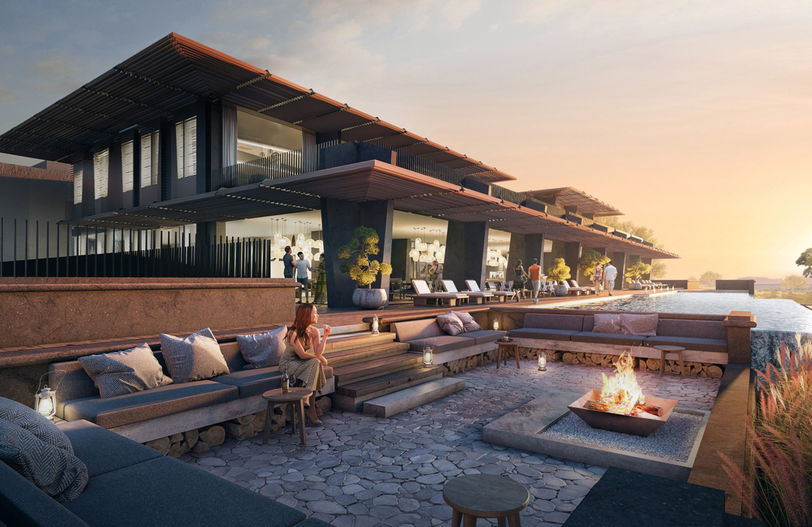 The model of the luxurious Serengeti Explorer lodge, which will offer uninterrupted views of the national park. DR The model of the luxurious Serengeti Explorer lodge, which will offer uninterrupted views of the national park. DR