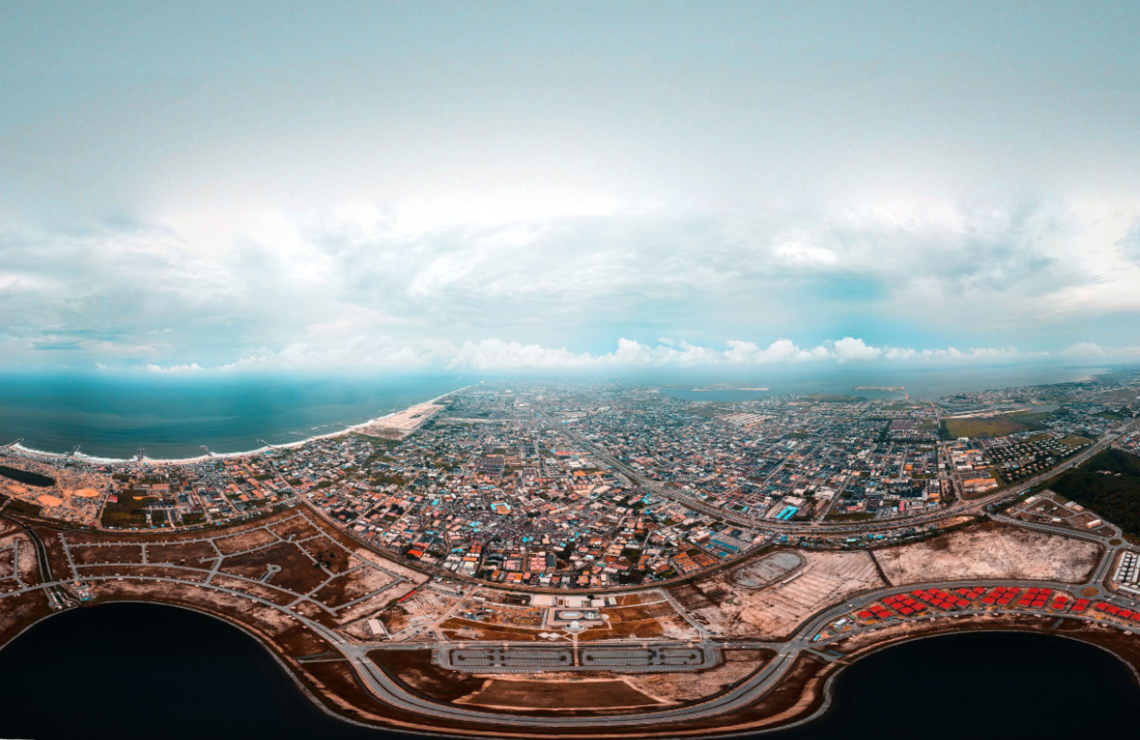 Panoramic view of Lekki, south of Lagos, and soon connected to Abidjan?