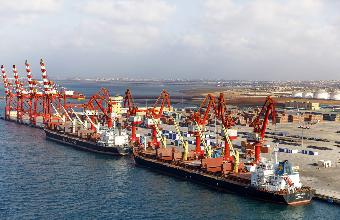 The Doraleh Multipurpose Port (DMP) offers both container and bulk services. PATRICK ROBERT