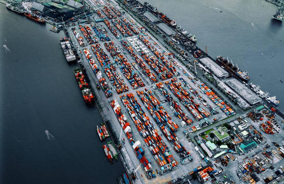 Reforms, full steam ahead Aerial view of Lekki port and its countless containers. OUSSAMA OBEID/SHUTTERSTOCK