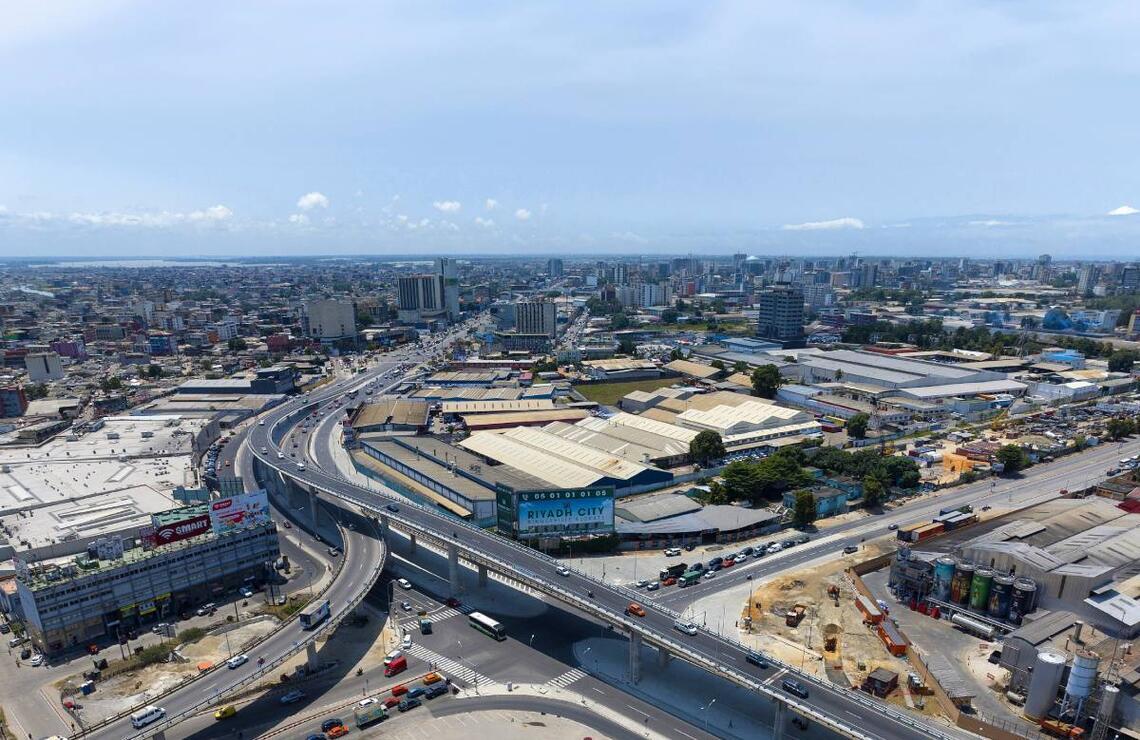 The Solibra interchange in downtown Abidjan, inaugurated on 30 August 2024. NABIL ZORKOT