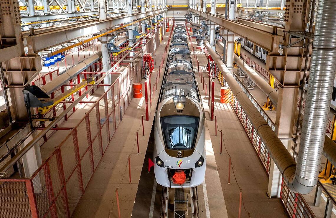 The Dakar TER rolling stock maintenance (RSM) site in Colobane. SYLVAIN CHERKAOUI FOR JA