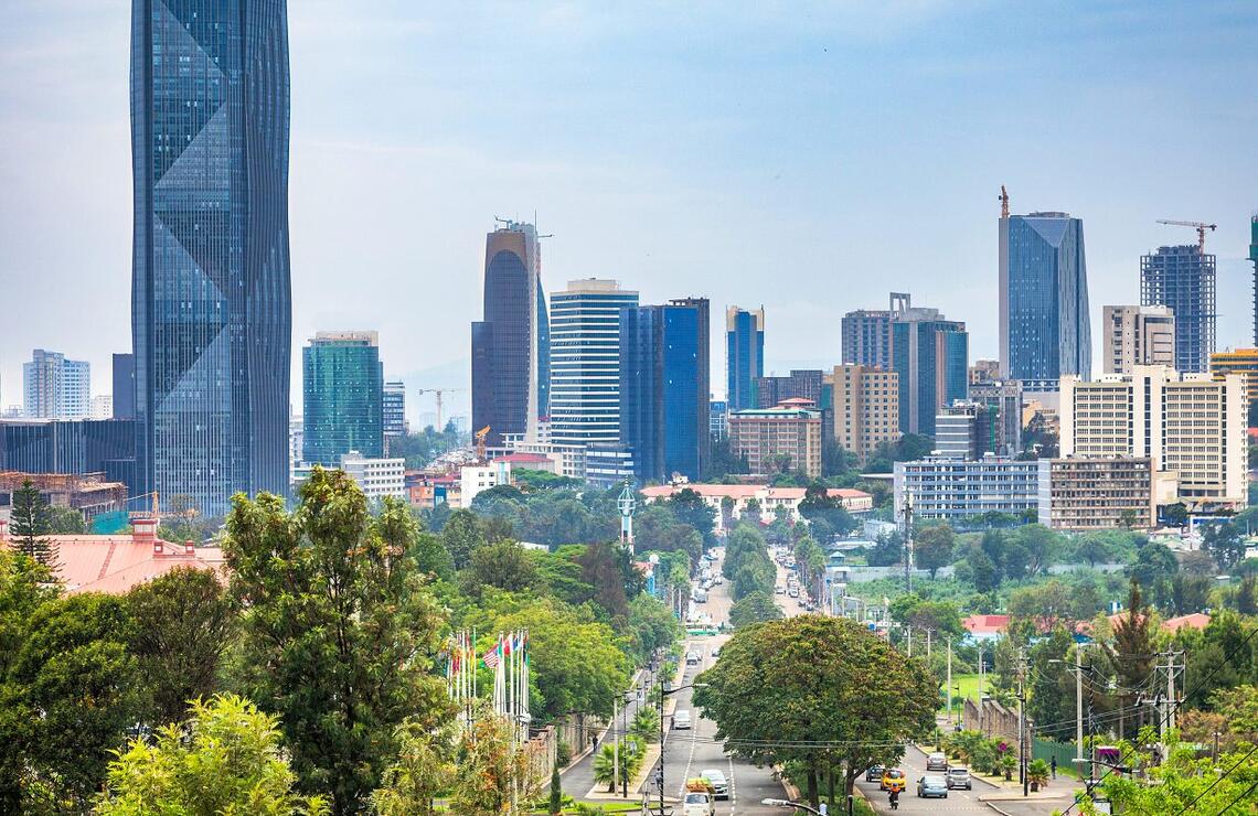 The central business district and its high-rise towers. SHUTTERSTOCK