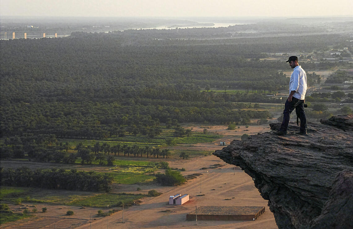 On Gebel Barkal hill in Sudan. The Nile in the background. DAVID RULL