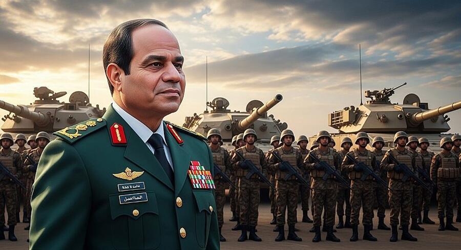 President Abdel Fattah el-Sisi (AI-generated illustration) remains determined to defend what Egypt regards as a national treasure.