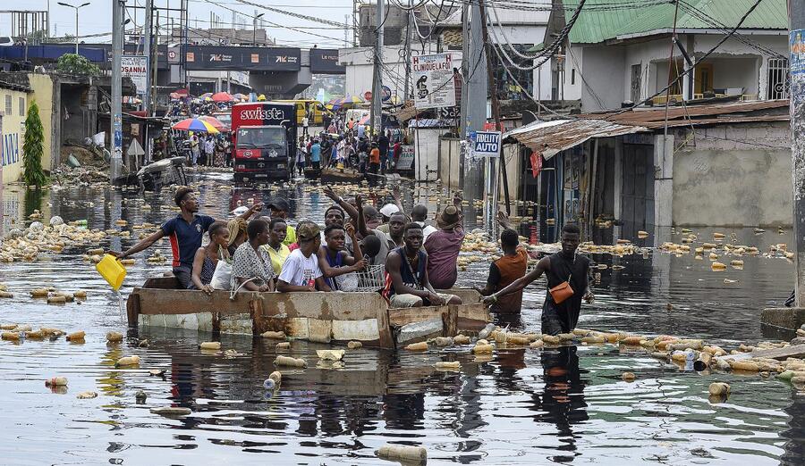 Floods can have literally cataclysmic effects on the people of Kinshasa. ARSENE MPIANA