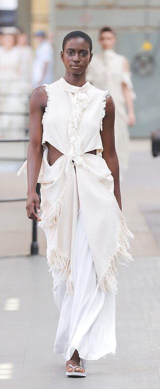 Pieces from the “Ngano” collection presented at Portugal Fashion Week. HAUS OF STONE