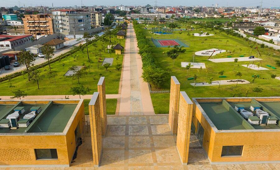 Access to the park with the environment centre. NABIL ZORKOT