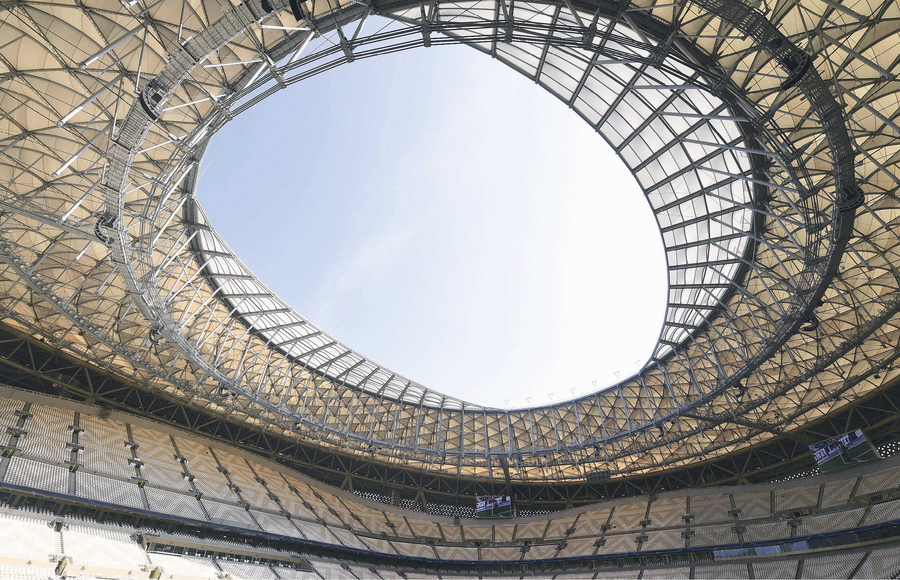 The Lusail Stadium, which will host the World Cup final, on the outskirts of Doha. FRANCK FAUGÈRE/PRESSE SPORTS