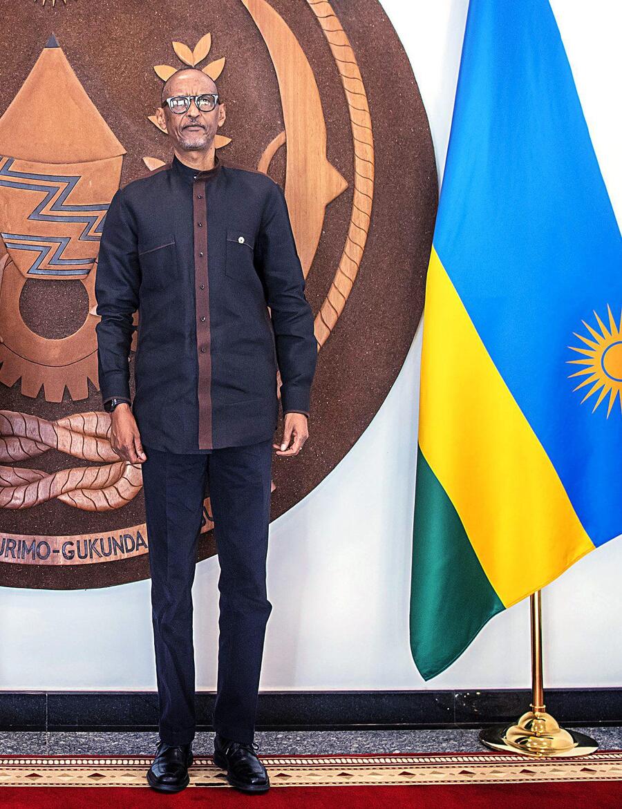 President Paul Kagame in Kigali, 9 August, 2022. RWANDAN OFFICE OF THE PRESIDENT/XINHUA-REA