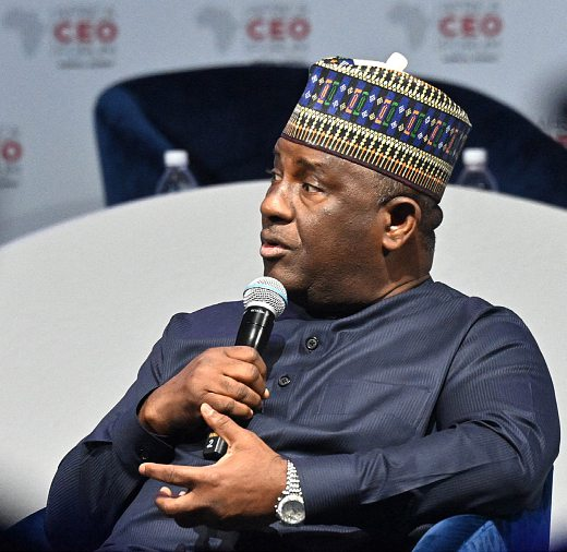 Abdul Samad Rabiu, Africa’s fourth-richest person in the 2023 Forbes rankings.ISSOUF SANOGO/AFP